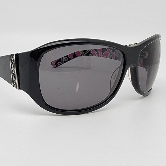 *SOLD* Vera Bradley Holly 023 Purple Punch Black Frame Grey Lens Sunglasses - Picture 8 of 16